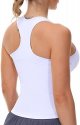 Womens' Racerback Workout Tank Tops with Built in Bra Sleeveless Slim Fit