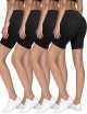 3-4 Pack Shorts Women, Athletic Shorts for Women, Seamless Anti Chafing Shorts for Under Dresses Workout