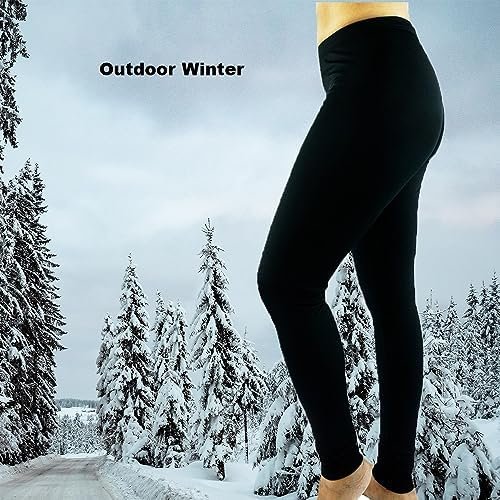 Girls Fleece Lined Leggings Polartec USA Thermal Leggings for Women Fleece Lined Pants Women Winter Running Uni7