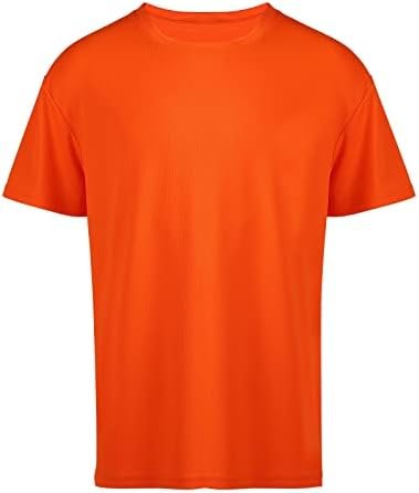 5 Pack Mens Workout T Shirts Running Athletic Quick Dry Short Sleeve Crew Neck Polyester Summer Performance Tee