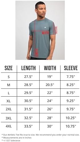 Premium Workout Shirts for Men - Ultra-Lightweight Athletic Gym Tees S - 4XL