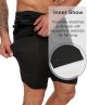 1/4 Pack Mens 2 in 1 Running Workout Shorts with Liner,Gym Athletic Quick Dry Sport Shorts with Pockets