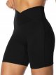 No Front Seam Shorts for Women with Pockets, Yoga Workout Gym Bike Shorts