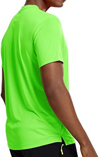 Athletic T Shirts for Men,Quick Dry Gym Workout Running Sport Moisture Wicking Short-Sleeve Crewneck Tee