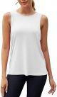 Workout Tops for Women Loose fit Mesh Athletic Shirts Sleeveless Yoga Tank Running Gym Tops