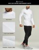 2 or 3 Pack Men's Thermal Long Sleeve Compression Shirts, Turtle/Mock Winter Sports Base Layer, Active Running Shirt