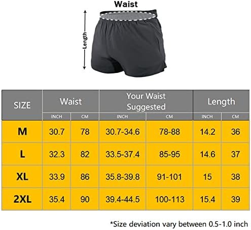 Men's Workout Shorts 5" Lightweight Running Shorts Quick Dry