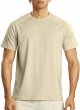 Men's Athletic Cotton Workout T-Shirts Short Sleeve Gym Fitness Tops