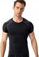 Men's Compression Shirt Athletic Short Sleeve Quick Dry Base-Layer Workout Running T-Shirt Sports Active Fitted Top