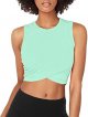 Yoga Crop Tops Dance Tops Fitted Workout Crop Tops Yoga Tank Tops Athletic Sports Shirts for Women