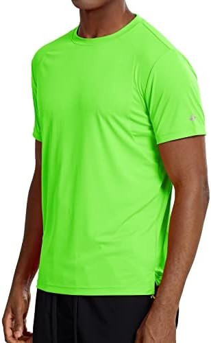 Athletic T Shirts for Men,Quick Dry Gym Workout Running Sport Moisture Wicking Short-Sleeve Crewneck Tee