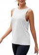 Workout Tops for Women Loose fit Mesh Athletic Shirts Sleeveless Yoga Tank Running Gym Tops