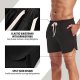 Mens Workout Shorts 5 inch Cotton Sweat Shorts Athletic Gym Shorts with Pockets