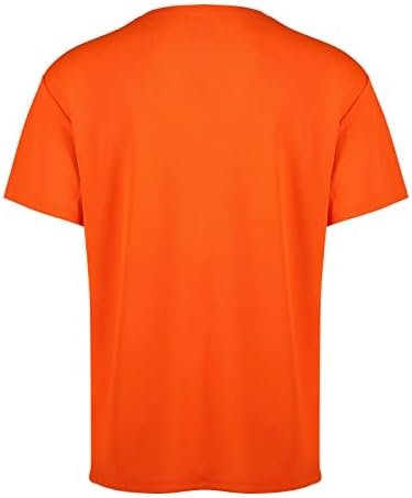 5 Pack Mens Workout T Shirts Running Athletic Quick Dry Short Sleeve Crew Neck Polyester Summer Performance Tee