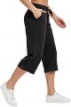 Women Capri Pants Cotton Yoga Wide Leg Pajama Pants Capris Sweatpants Sports