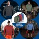 Long Sleeve Workout Shirts for Men 4 Pack Moisture Wicking Dry Fit for Running Sports and Gym Fitness