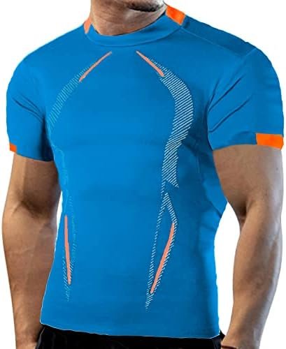 Men's Compression Shirts Short/Long Sleeve Athletic Workout Tops Slim Cool Dry Gym Undershirts Active Sports Baselayers