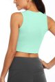 Yoga Crop Tops Dance Tops Fitted Workout Crop Tops Yoga Tank Tops Athletic Sports Shirts for Women