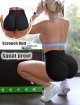 Gym Shorts High Waisted Workout Shorts Running Athletic Booty Shorts for Women Black