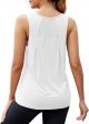 Workout Tops for Women Loose fit Mesh Athletic Shirts Sleeveless Yoga Tank Running Gym Tops